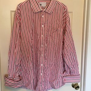 Red Striped Button Down Shirt